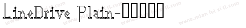 LineDrive Plain字体转换